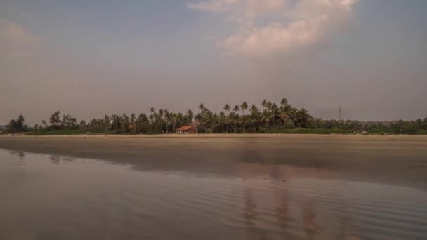 Plaj Hindistan Ashwem Hyperlapse — Stok video