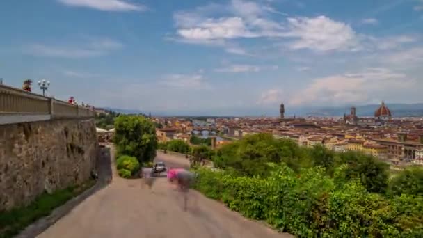 飞越蓬特韦基奥，佛罗伦萨超切 — 图库视频影像