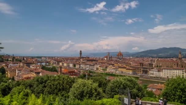 Cavalcavia Ponte Vecchio, Firenze Hyperlapse — Video Stock