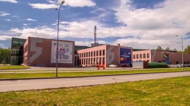 Juni 2019: Bouwtechnologiepark Ekaterinburg hyperlapse — Stockvideo