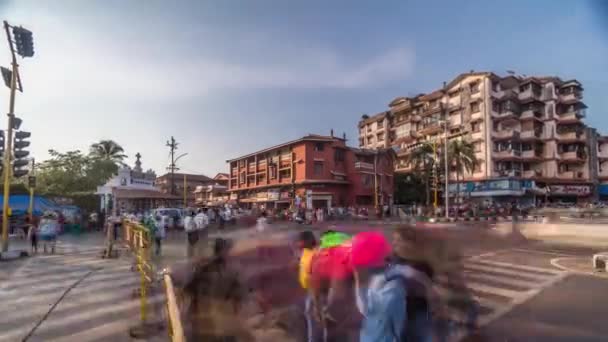 Luty, 23, 2020 Karnawał 2020 Margao Goa Indie Hyperlapse 4k — Wideo stockowe