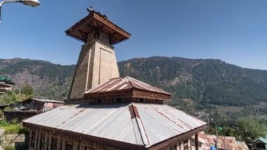 Manu Tapınağı Manali hiperlapse 4k