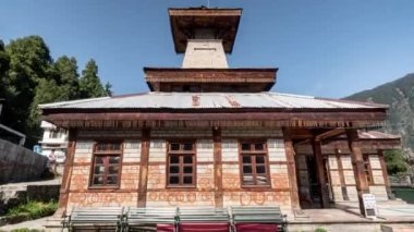 Manu Tapınağı Manali hiperlapse 4k