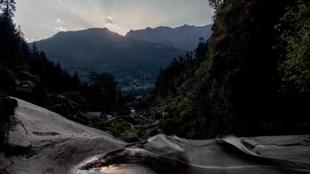 Jogini Falls Bagang India timelapse 4k — 비디오