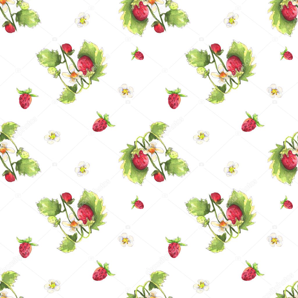 Wild strawberry pattern