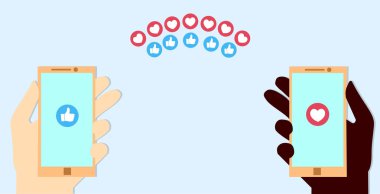  Thumb Up Blue Simgeler Soyut İllüstrasyon. Web, İnternet, Uygulama, Analitik, Promosyon, Pazarlama, Smm, Ceo, İş için Tasarım Öğeleri