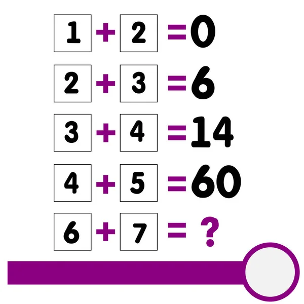 计数游戏为孩子和成人 教育数学游戏 社交网络的纵横字谜 重新总线 头脑的谜语 带数字的谜语 — 图库照片