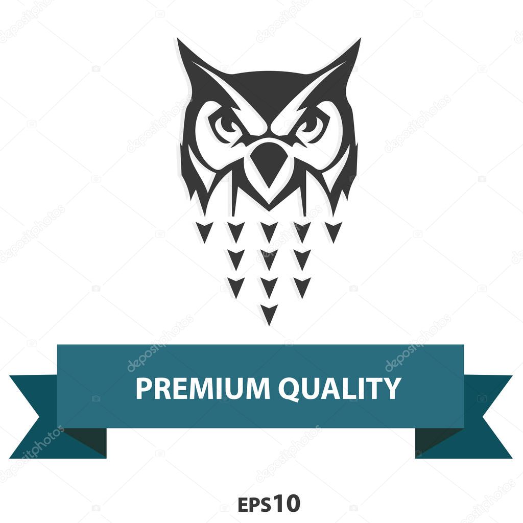 Owl logo. A symbol of wisdom, but also darkness and death. Having the attribute of the goddess Athena, the owl symbolizes wisdom, knowledge.