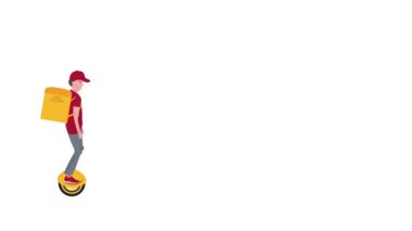 Hızlı teslimat - Çevrimiçi dağıtım hizmeti, çevrimiçi sipariş izleme kavramı, ev ve ofis teslimatı