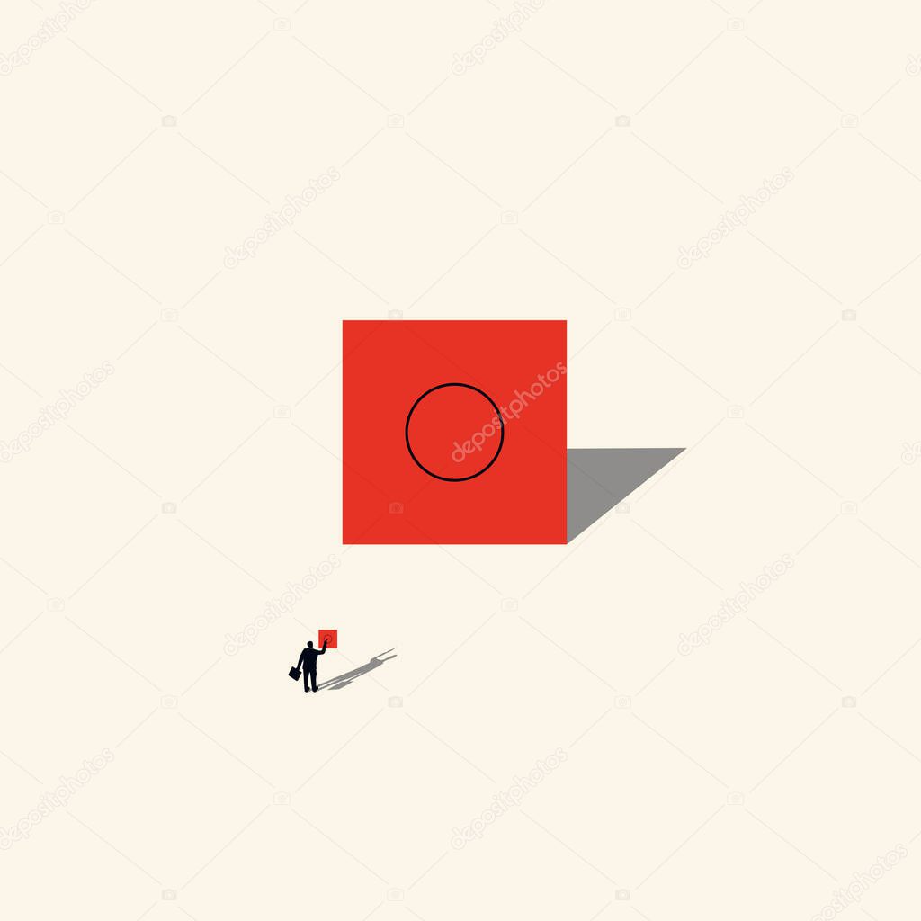 Business concept. ideas for your implementation. the style of minimalism. Vector illustration