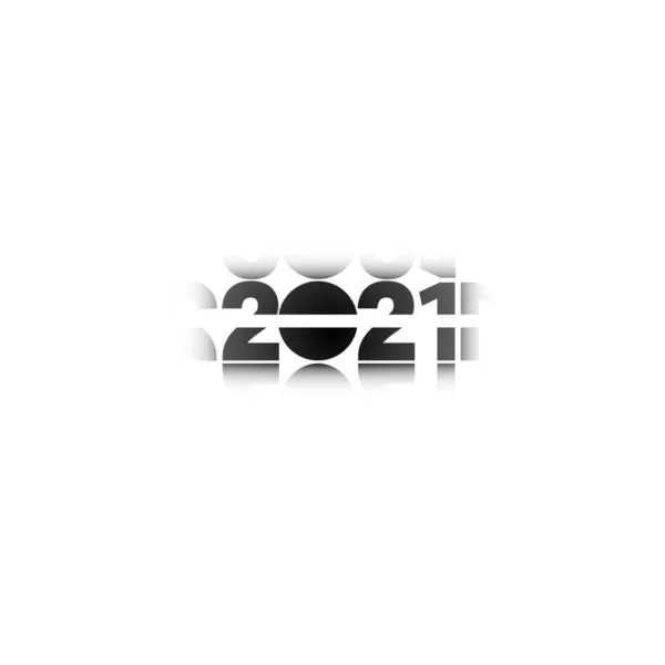 Mutlu Yıllar 2021 Tasarım Şablonu Takvim Tebrik Kartı Yazdırma Için — Stok fotoğraf