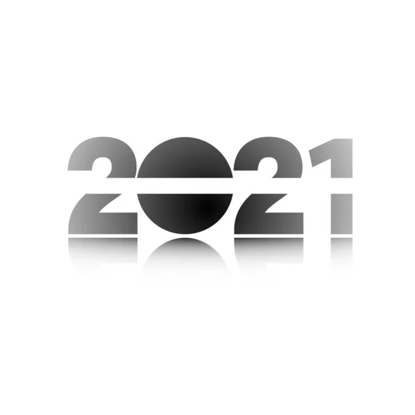 Szczęśliwego Nowego Roku 2021 Szablon Projektu Projektowanie Kalendarza Kart Okolicznościowych — Zdjęcie stockowe