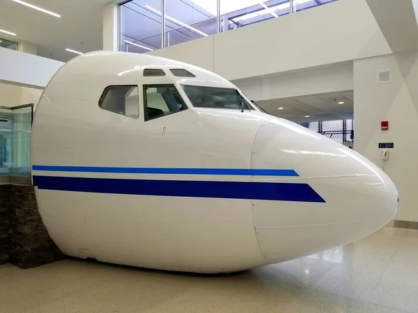 Syracuse New York September 2019 Plane Cockpit Airport — Stock Photo, Image