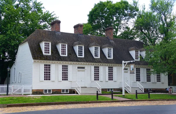 Williamsburg Virginie États Unis Juin 2020 Une Belle Maison Coloniale — Photo
