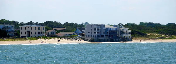 Virginia Beach June 2020 View Waterfront Buildings Beach — Stock Photo, Image