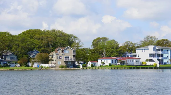 Virginia Beach Usa Juni 2020 Waterfront Homes Lake Holly — Stockfoto