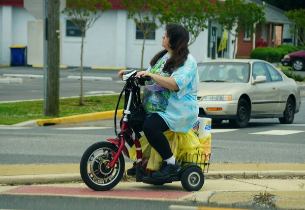 Smyrna Delaware Verenigde Staten Juli 2020 Een Dame Rijdt Haar — Stockfoto