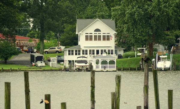 Cobb Island Maryland États Unis Août 2020 Une Maison Bord — Photo
