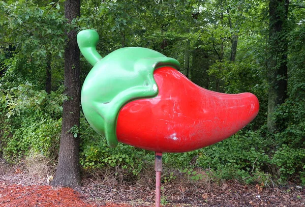 一个大红辣椒的复制品 — 图库照片