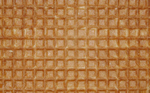 Közelről Barna Édes Waffle Négyzetek Háttér Cukrászda — Stock Fotó