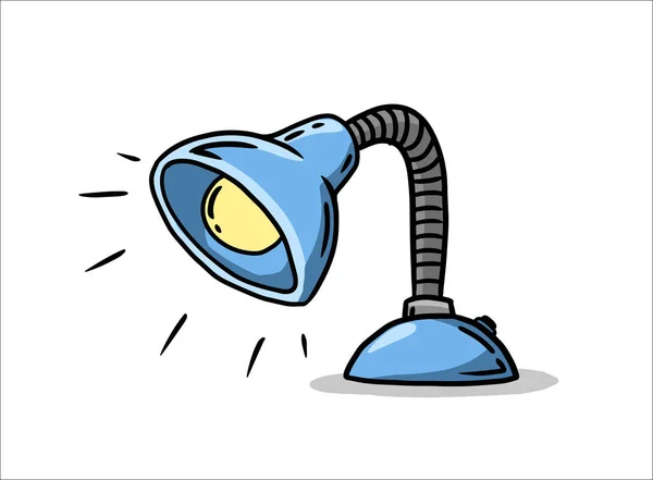 Lámpara de escritorio en estilo doodle — Archivo Imágenes Vectoriales