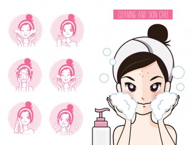 sağlıklı yüz ve genç bakmak.