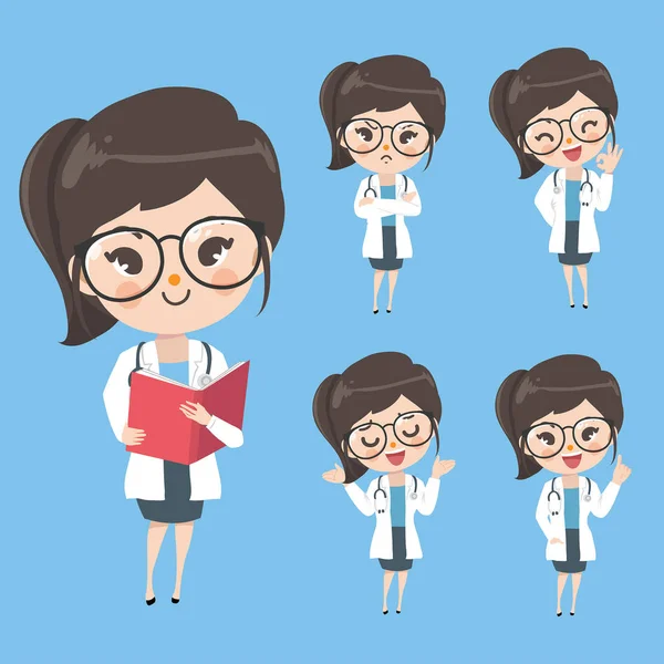 Üniformalı ve aksiyonlu kadın doktor..