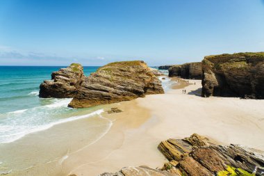 Galiçya, İspanya 'daki Katedrallerin panoramik manzarası