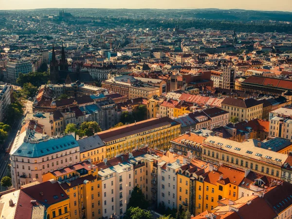 Flygbild av Namesti Miru kvadrera i Prague — Stockfoto