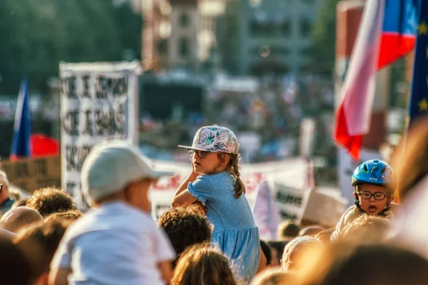 Manifestación contra Babis — Foto de Stock