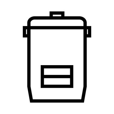 Pirinç elektrikli ocak hattı simgeleri - Vektör