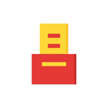 gelen e-posta, bildirim ,bülten Flat Style Icon Vector 