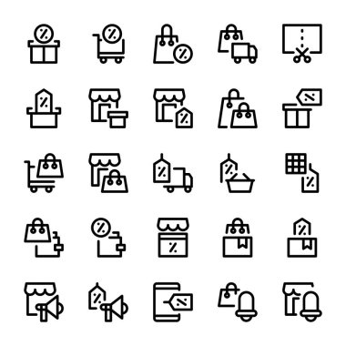 Kara Cuma, Promosyon, İndirim ana hatları biçim simgesi - vektör