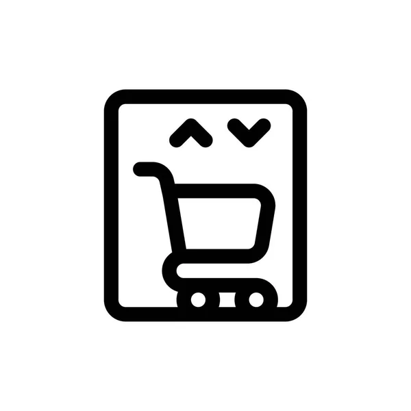 Elevador Elevador Para Trole Shop Símbolo Ícone Construção Logotipo Vetor — Vetor de Stock