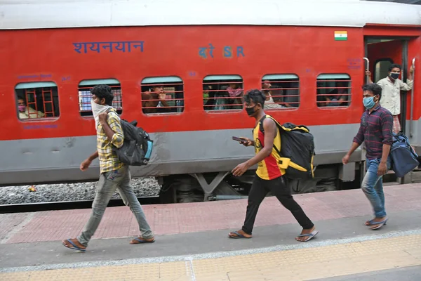 Burdwan Town Purba Bardhaman District West Bengal India 2020 Lavoratori — Foto Stock