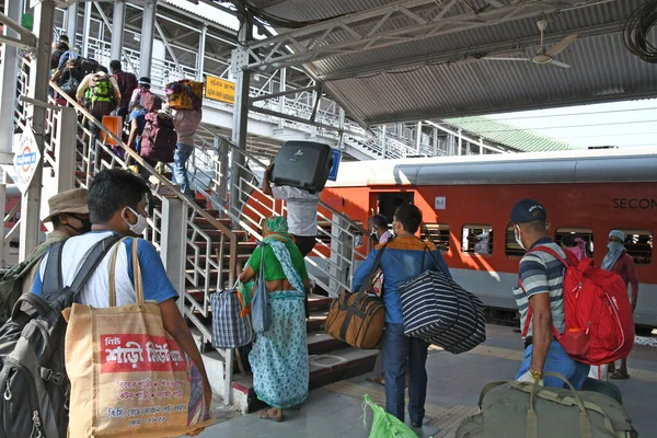 Burdwan Town West Bengal India 2020 Persone Bloccate Altri Stati — Foto Stock