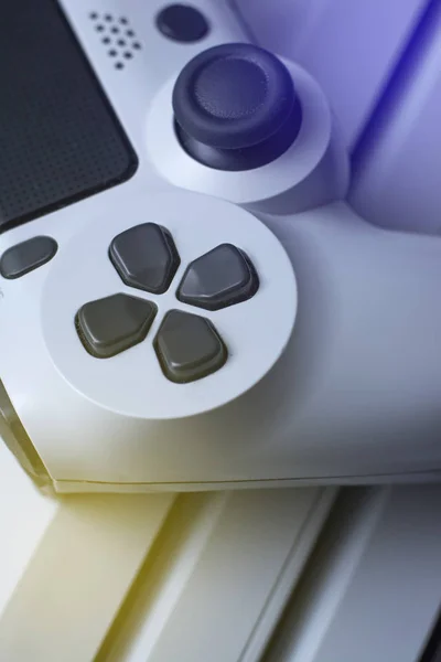 Game controller and game console. Macro. Concept view.