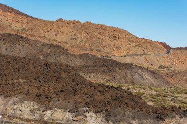 Volkanik aktivite birçok ilginç formları ile muhteşem manzara.