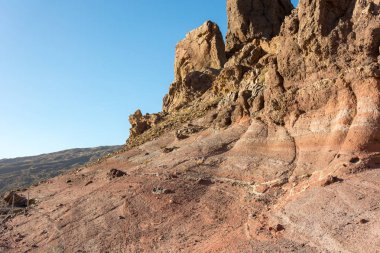 Volkanik aktivite birçok ilginç formları ile muhteşem manzara.