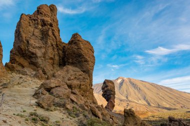 Muhteşem lav formları birçok şekil ve boyutlarda volkanik aktivite sonucunda,