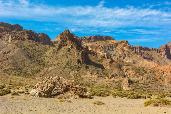 Paisaje espectacular con muchas formas interesantes de actividad volcánica . — Foto de Stock