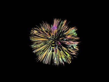 Patlama, yuvarlak bir şekil, dijital grafik, renkli