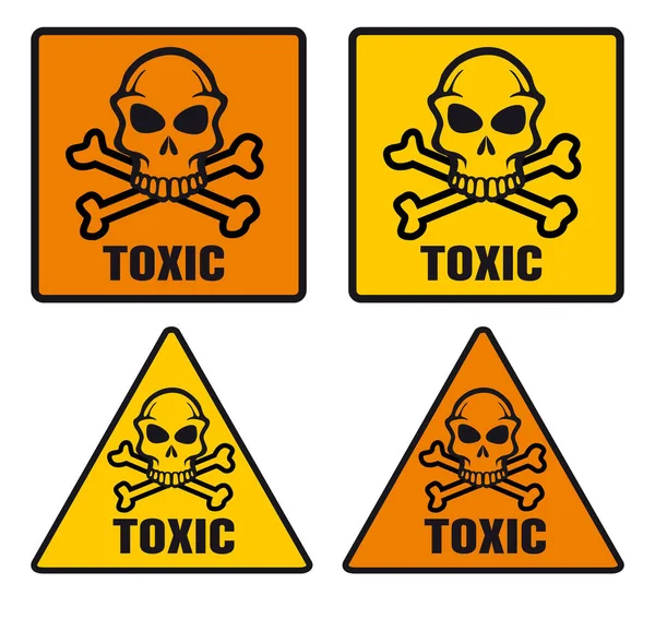 Toxický Znak Anglickém Jazyce — Stock fotografie