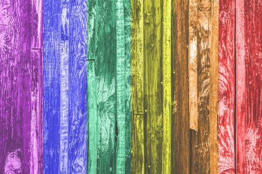 Renkli ahşap arka plan dokusu. Lgbt kavramı. Dikey plakalar
