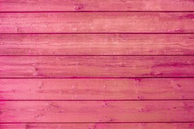 Pembe, kırmızı ahşap arka plan dokusu. Yatay plakalar, çubuklar