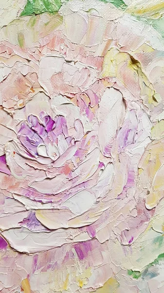 Flower Made Oil Paints — Stock Photo, Image