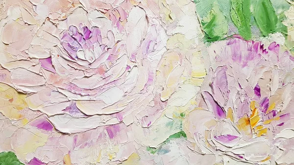 Flower Made Oil Paints — Stock Photo, Image