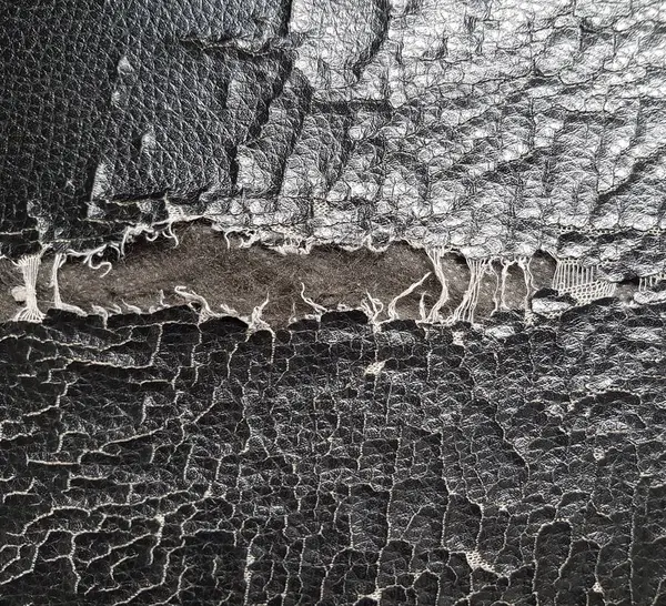 Abstrakcyjna Tekstura Rozdarty Blackleather — Zdjęcie stockowe