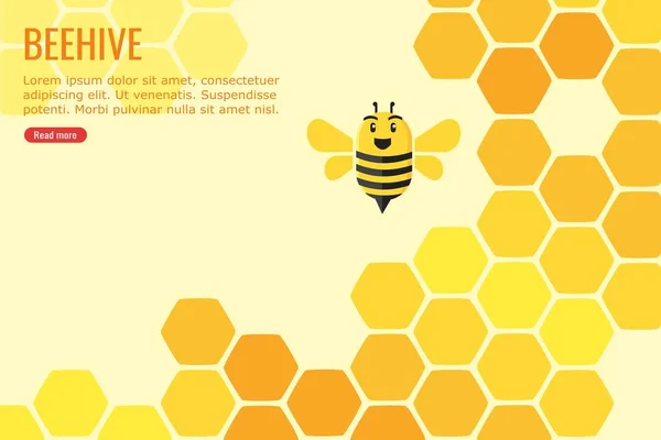 Bal ve Arı Ile Doldurulmuş Arı Kovanı Bilgi-Grafik Tasarım