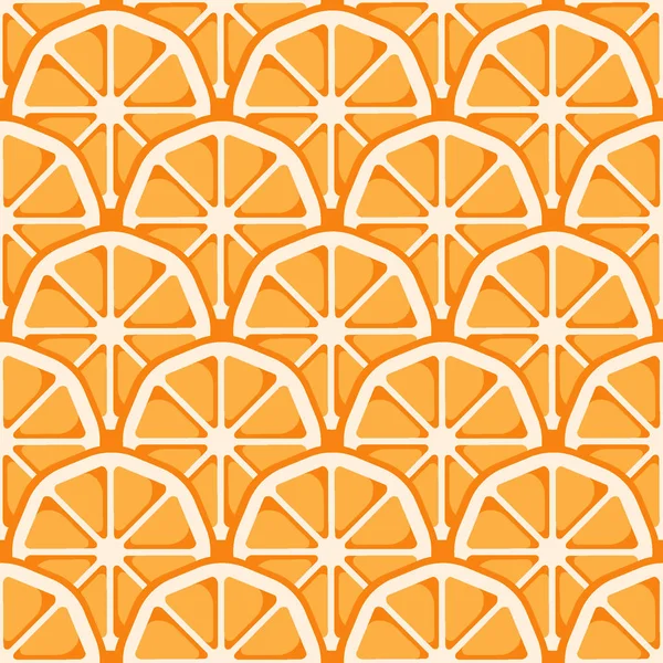 Orange and white slices citrus seamless pattern. You can enjoy this picnic inspired pattern on packaging, textiles, backgrounds, and more.